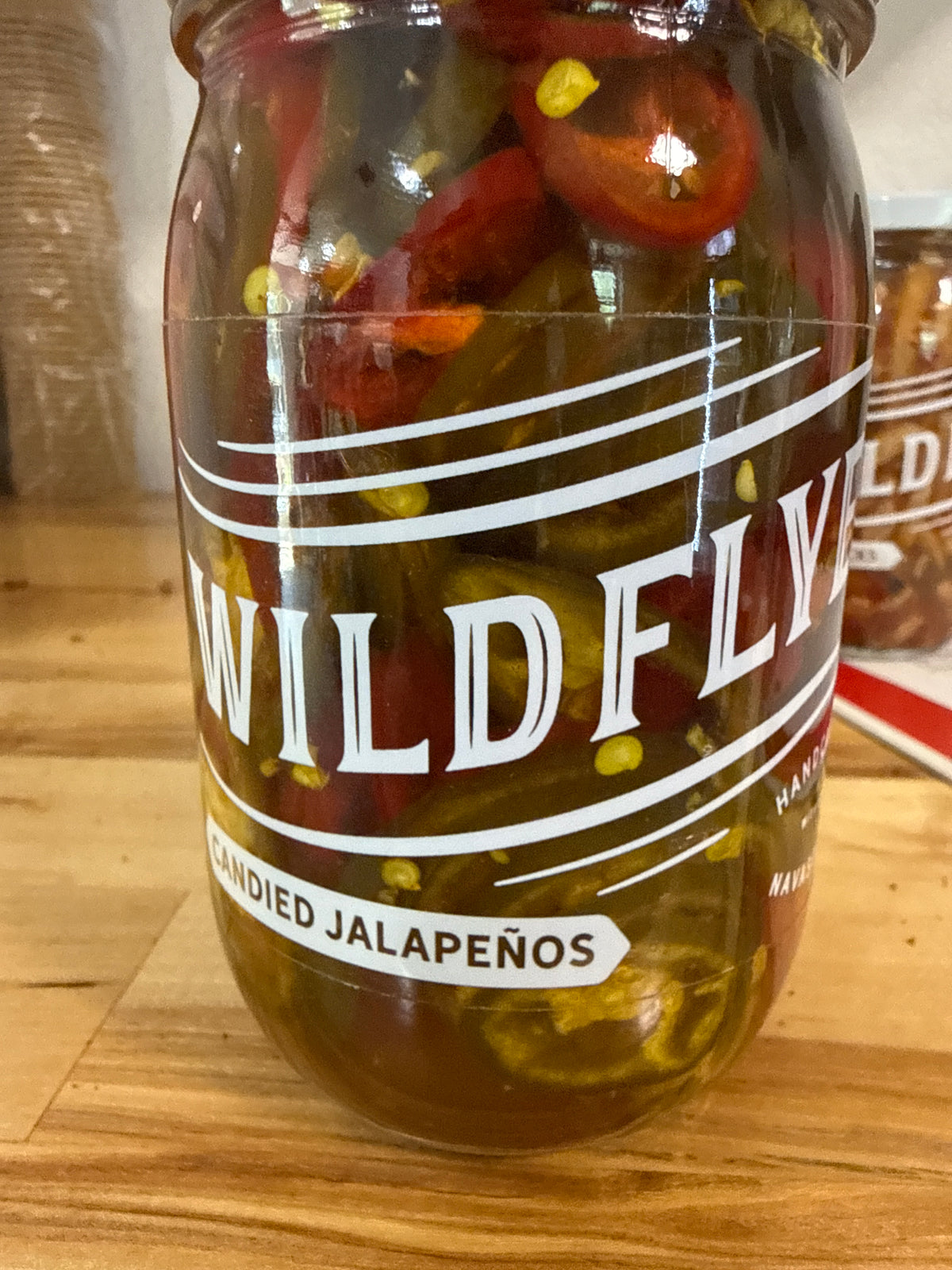 Wildflyer, candied Jalapeños.