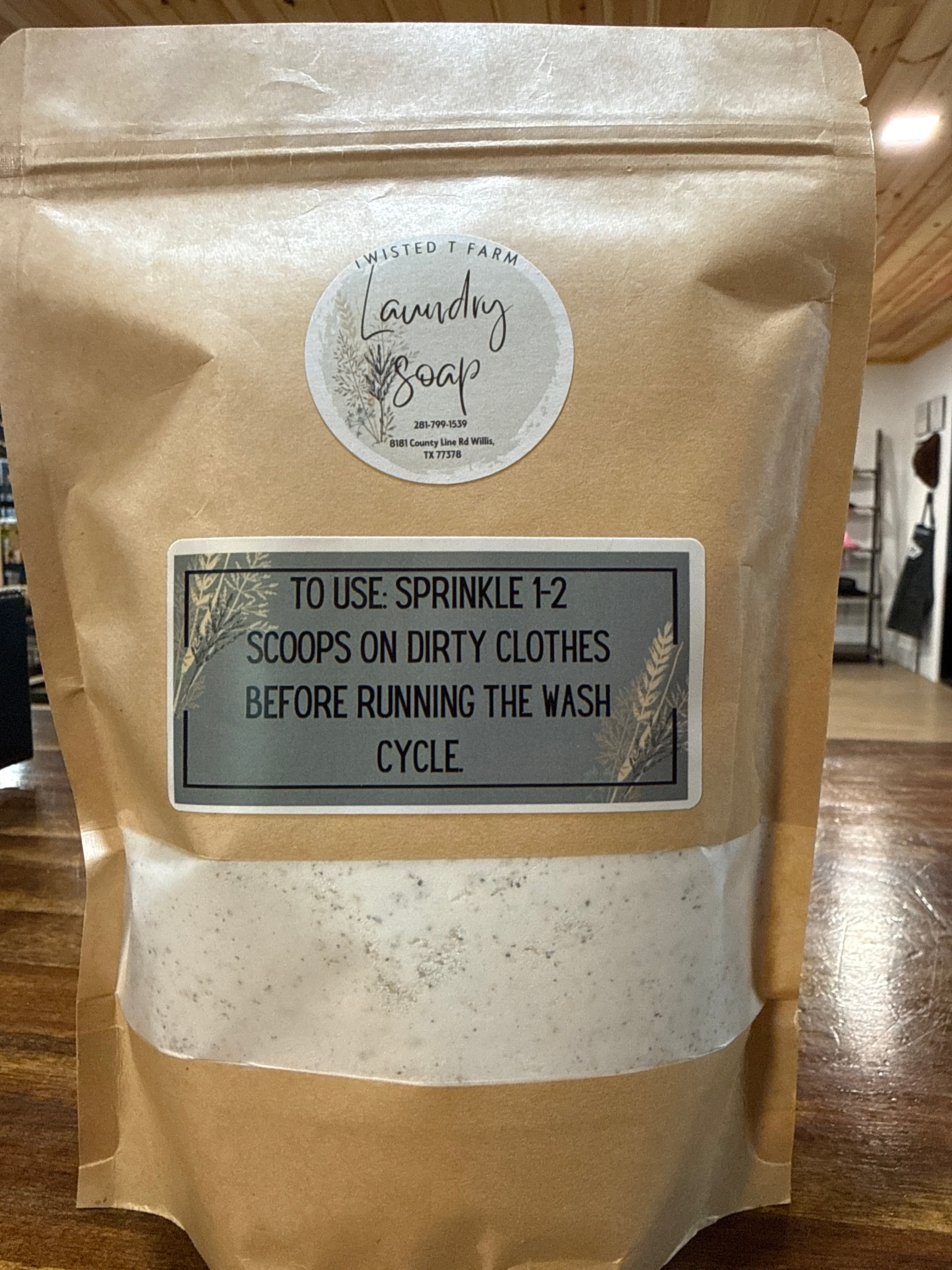 Twisted T Farms, laundry soap.