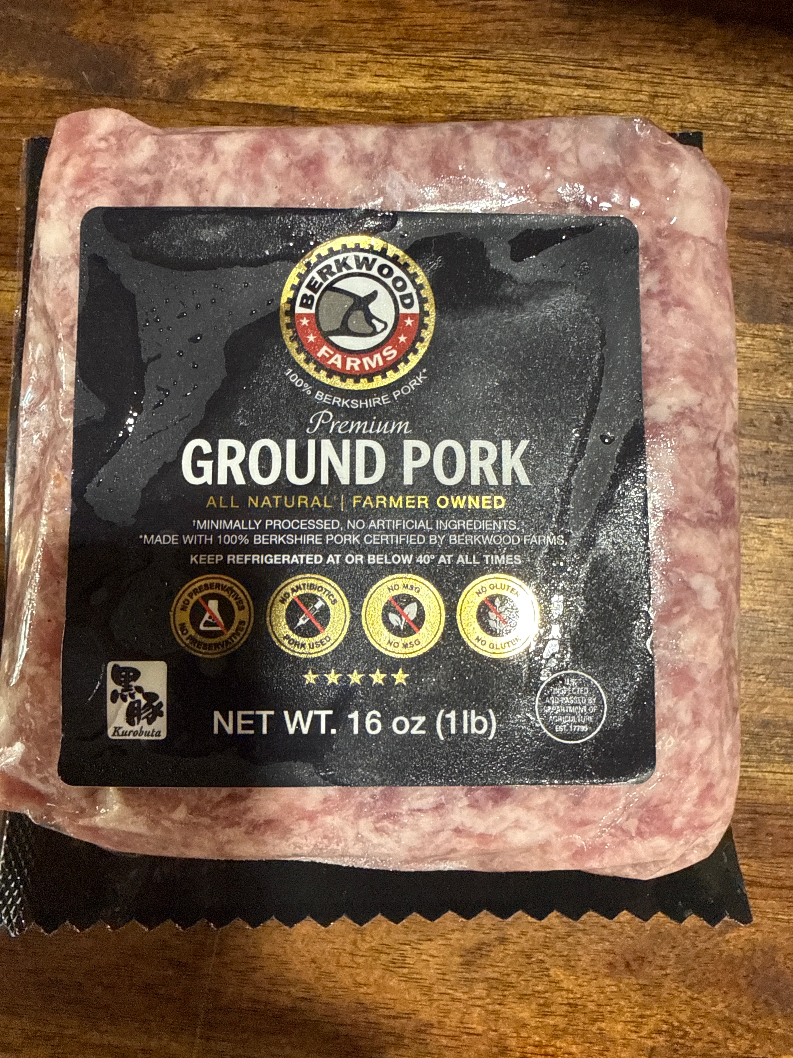 Berkwood, ground pork
