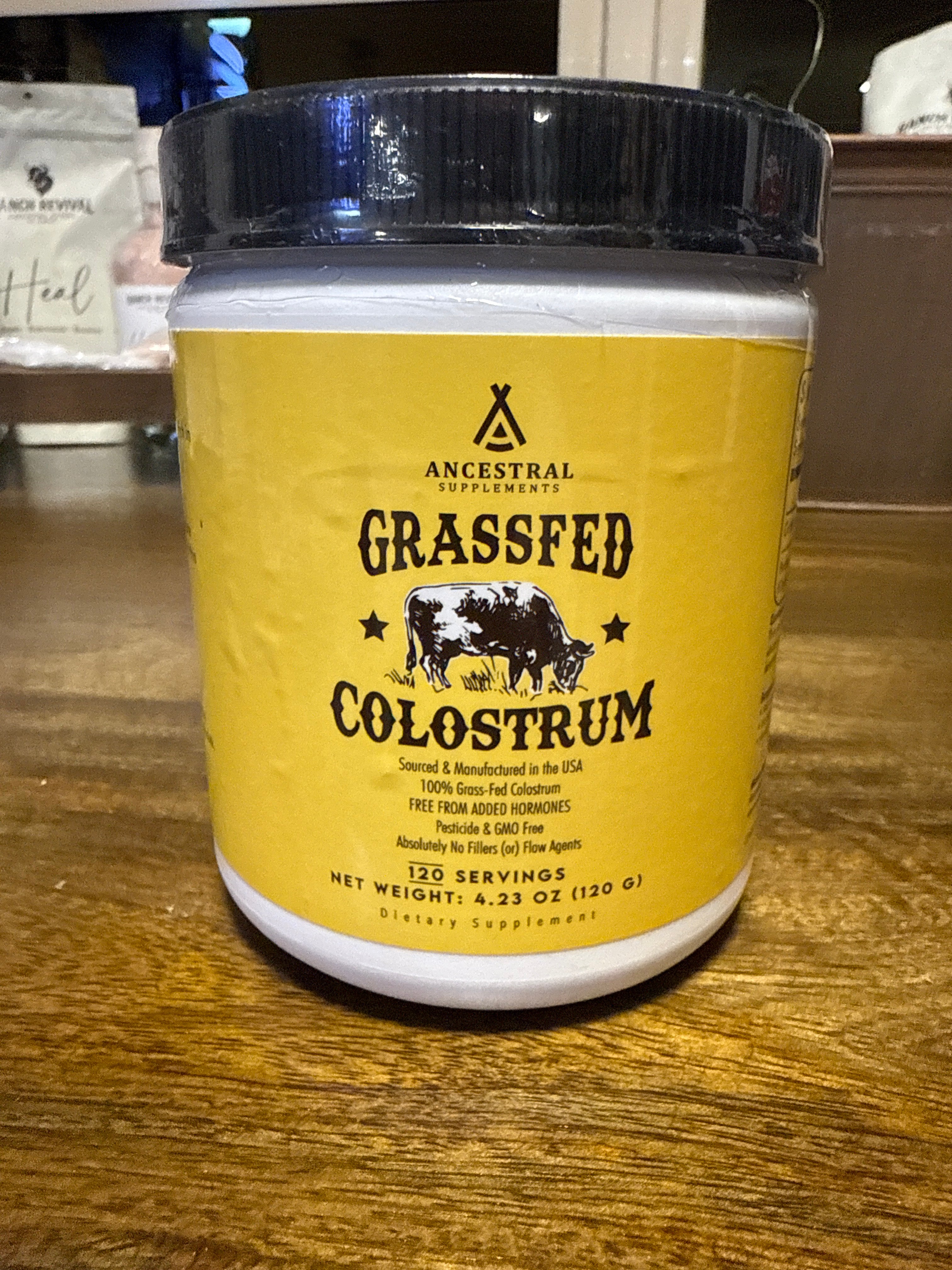 Ancestral supplements, colostrum powder
