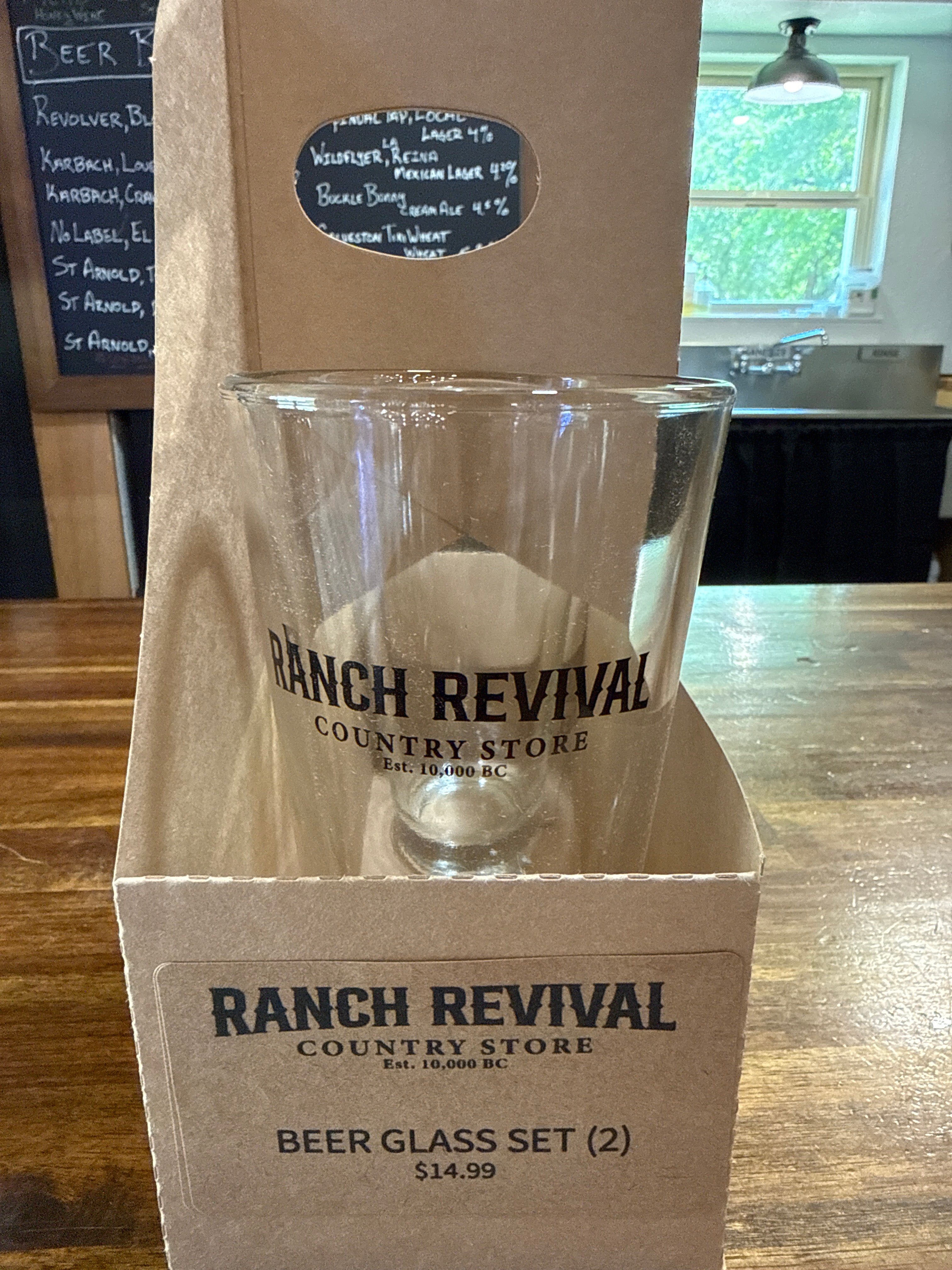 Beer glass set