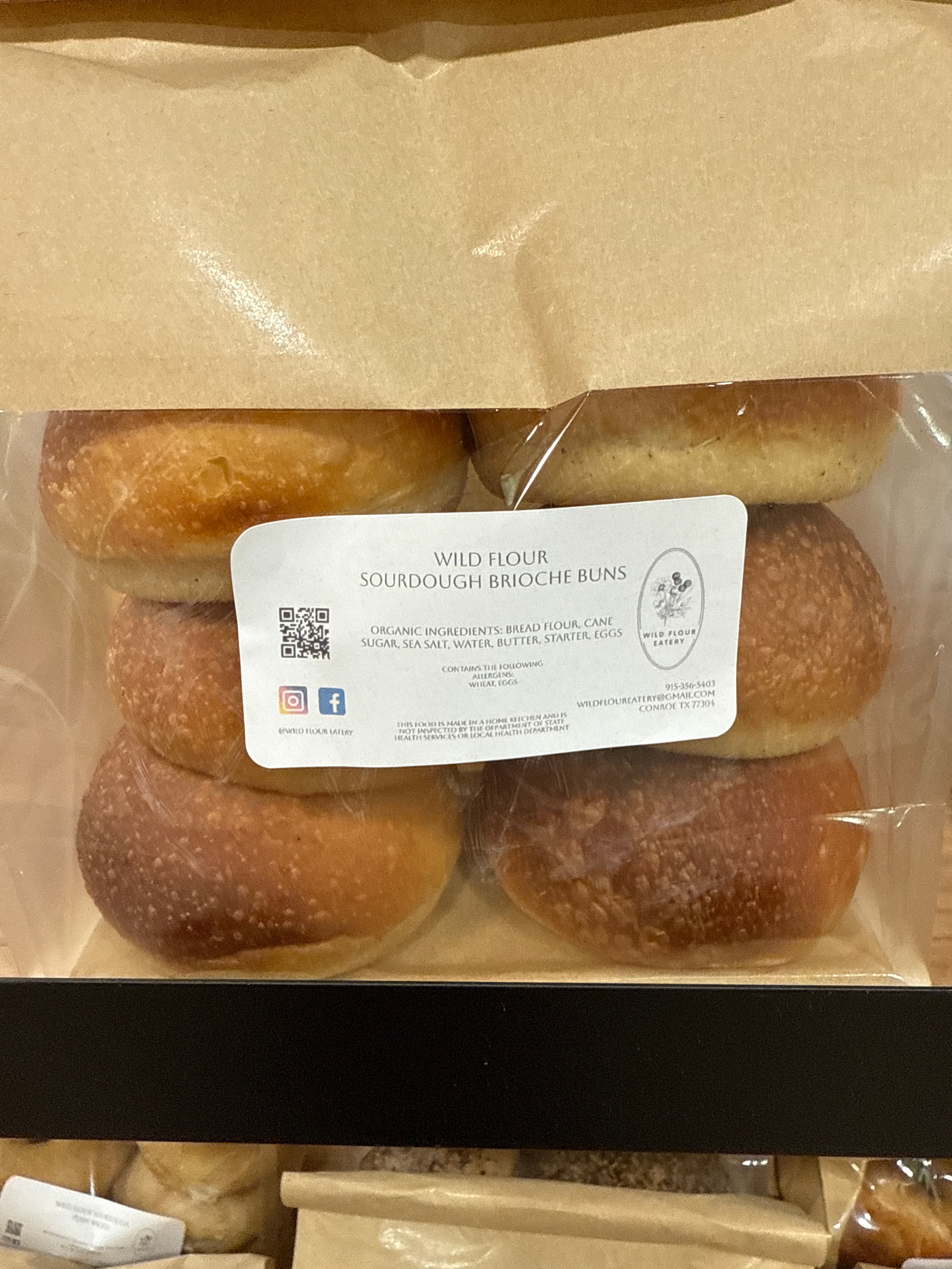 Wild flour, hamburger buns