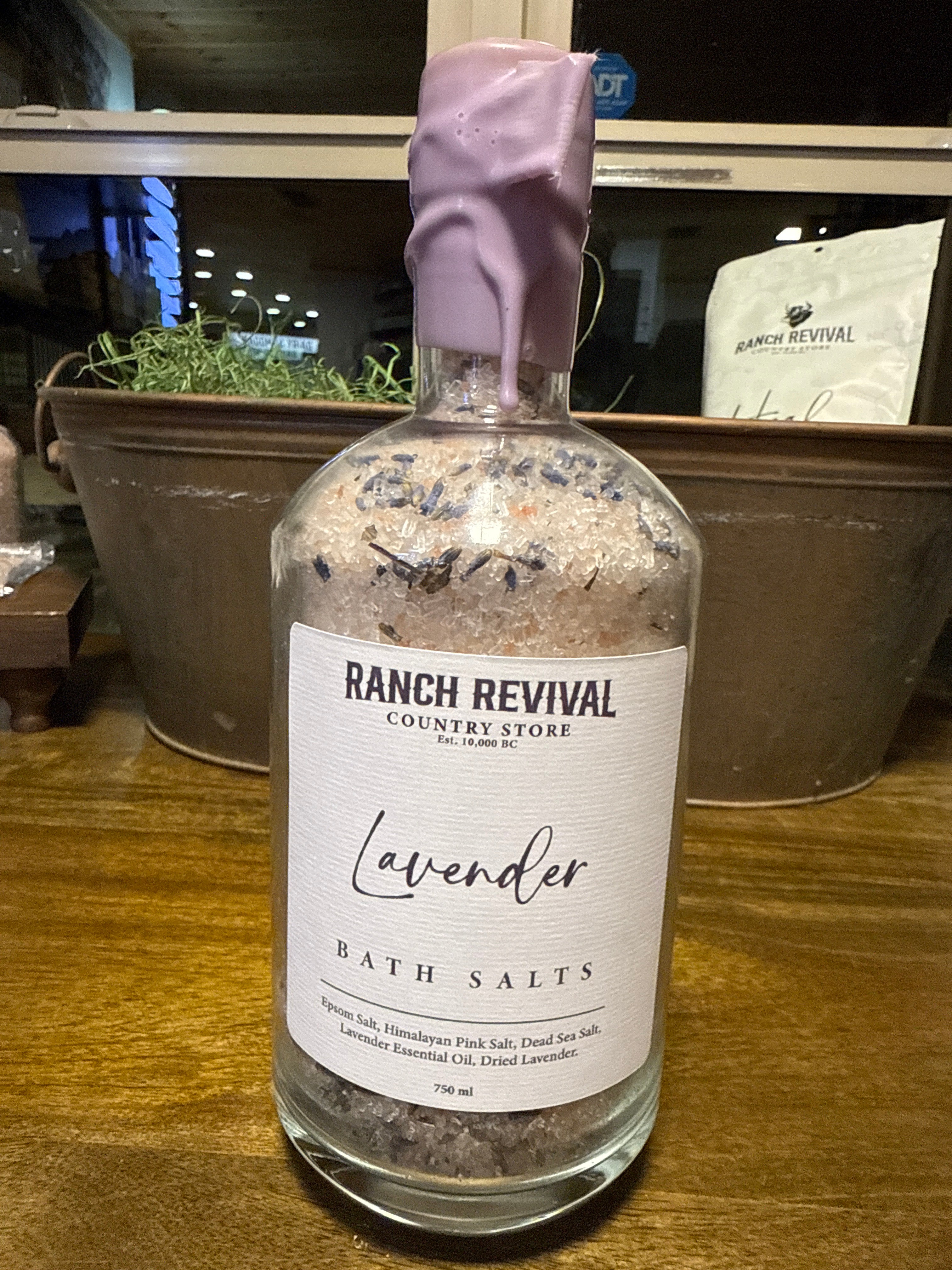 Ranch revival. Bath salts. Lavender