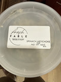 Spinach, artichoke dip, 10oz. ￼
