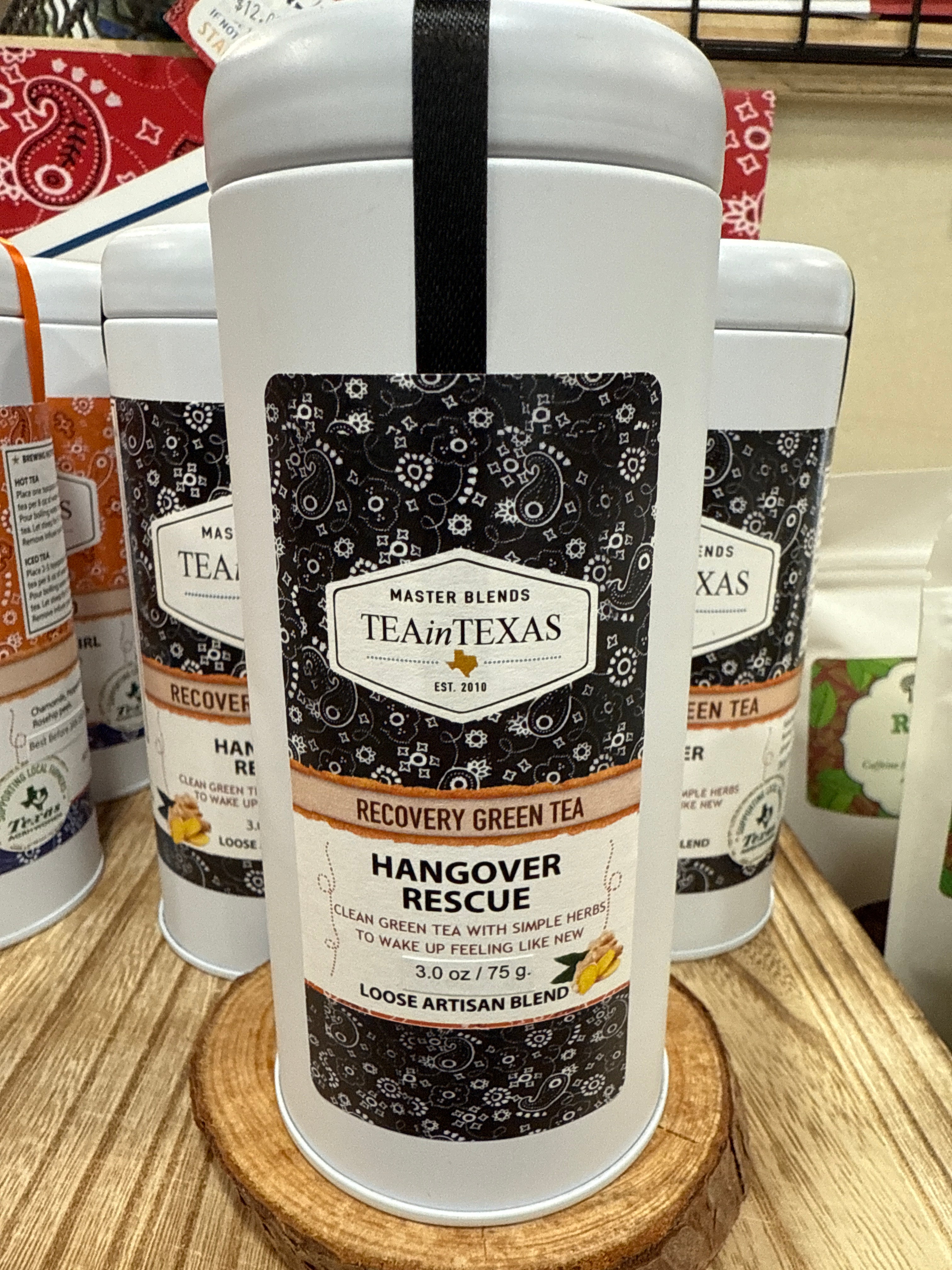 Tea in Texas. Hangover rescue