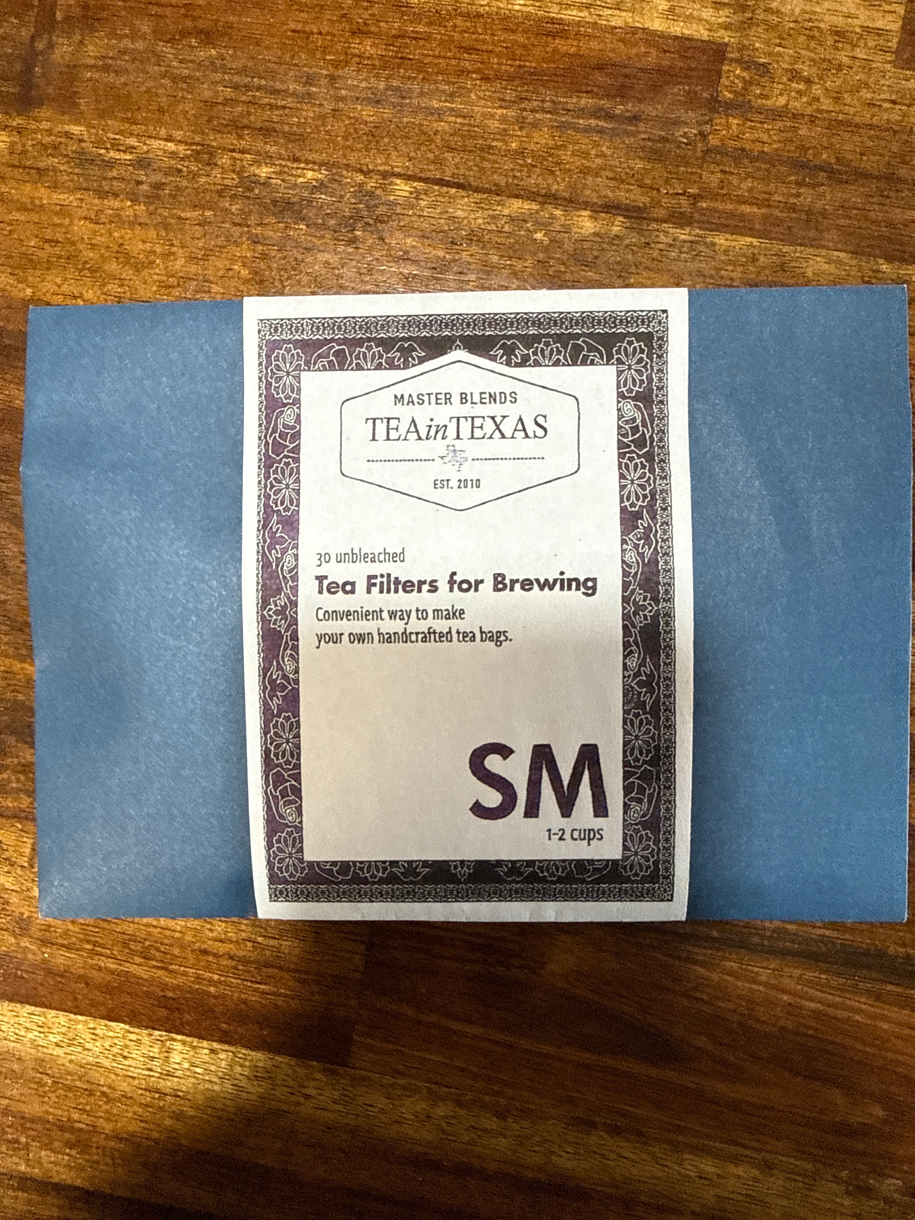 Tea in Texas, filters.