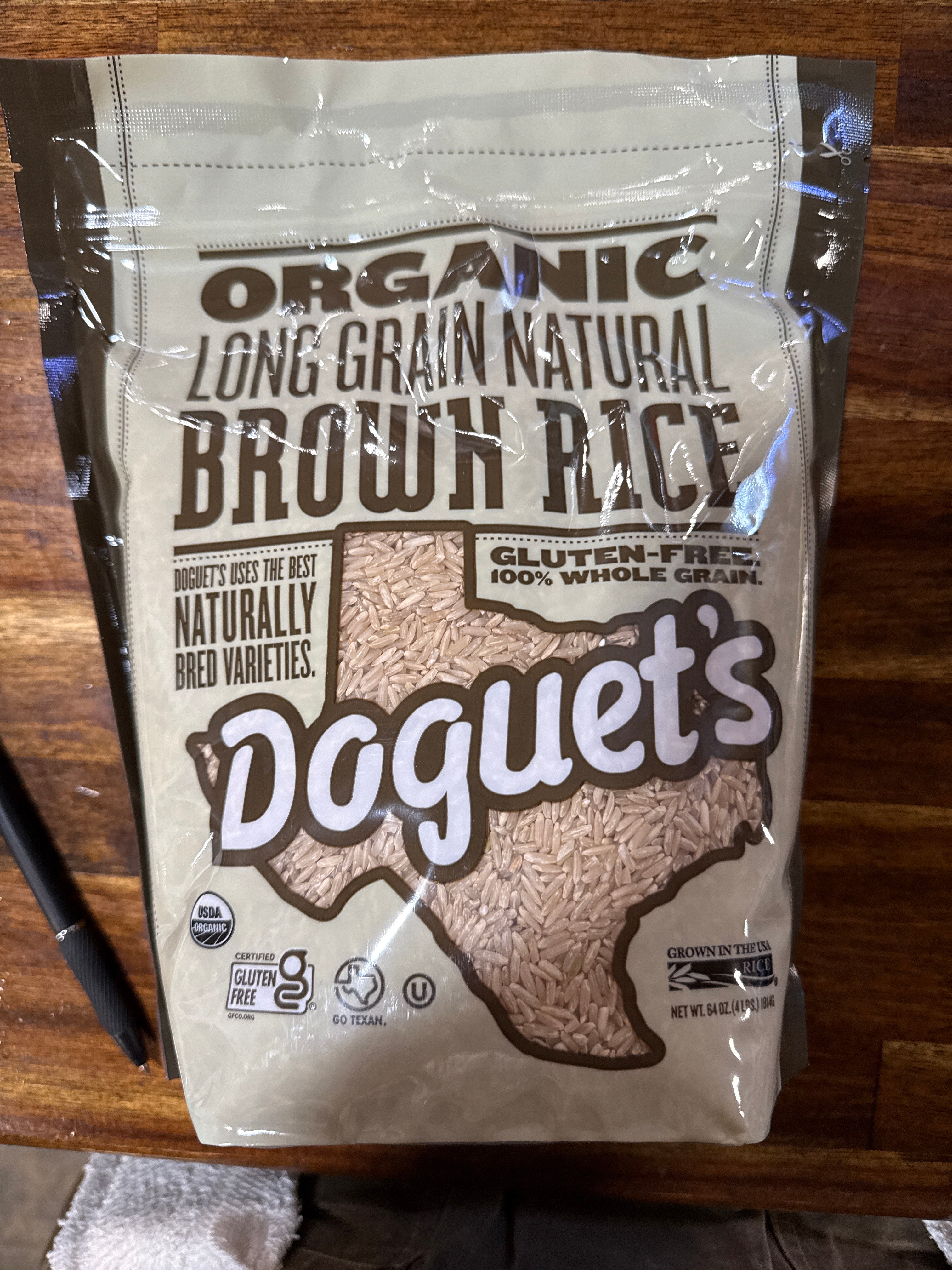 Doguets, long grain brown rice ￼