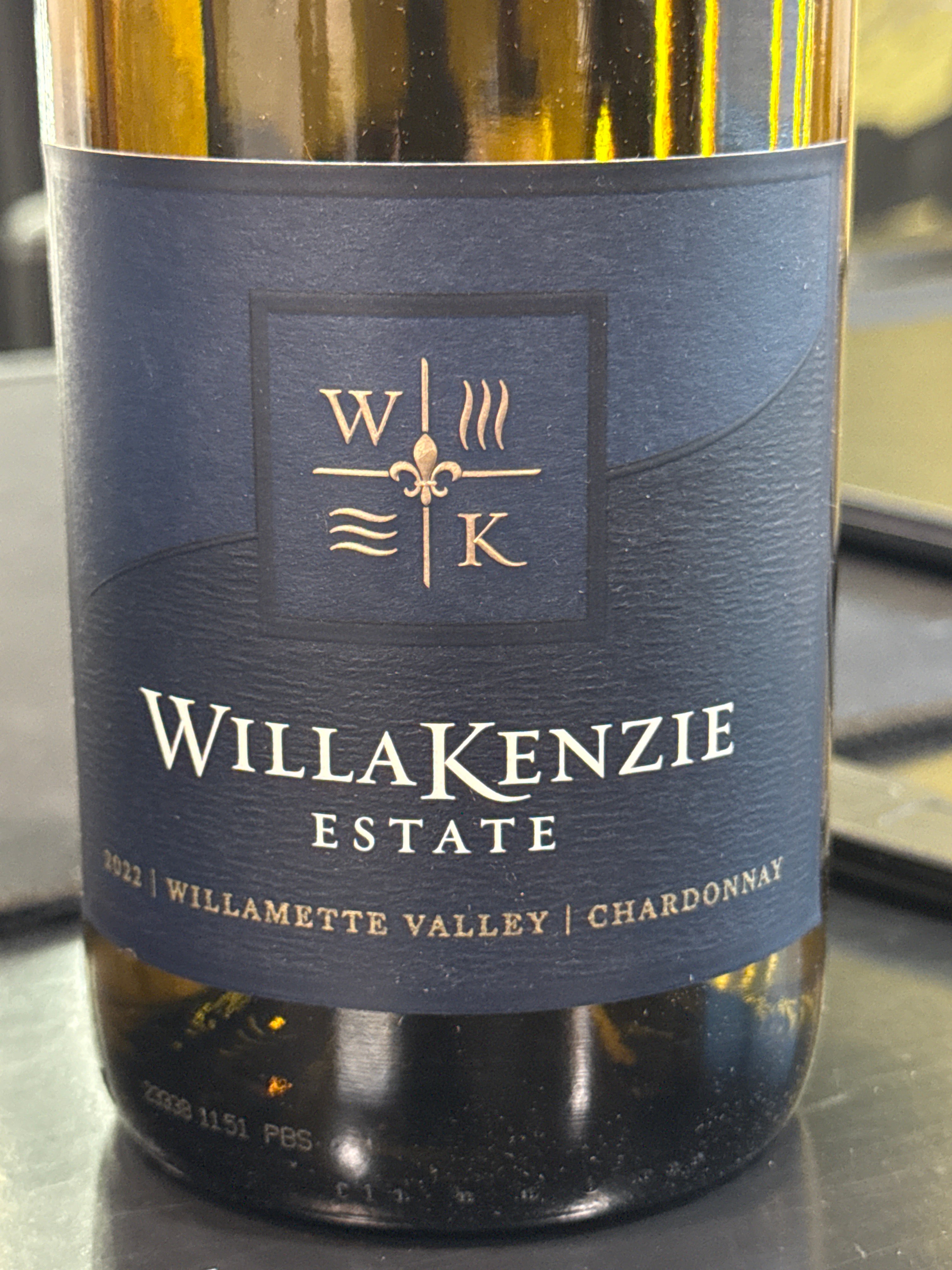 Willa Kenzie Estate, Chardonnay BTG