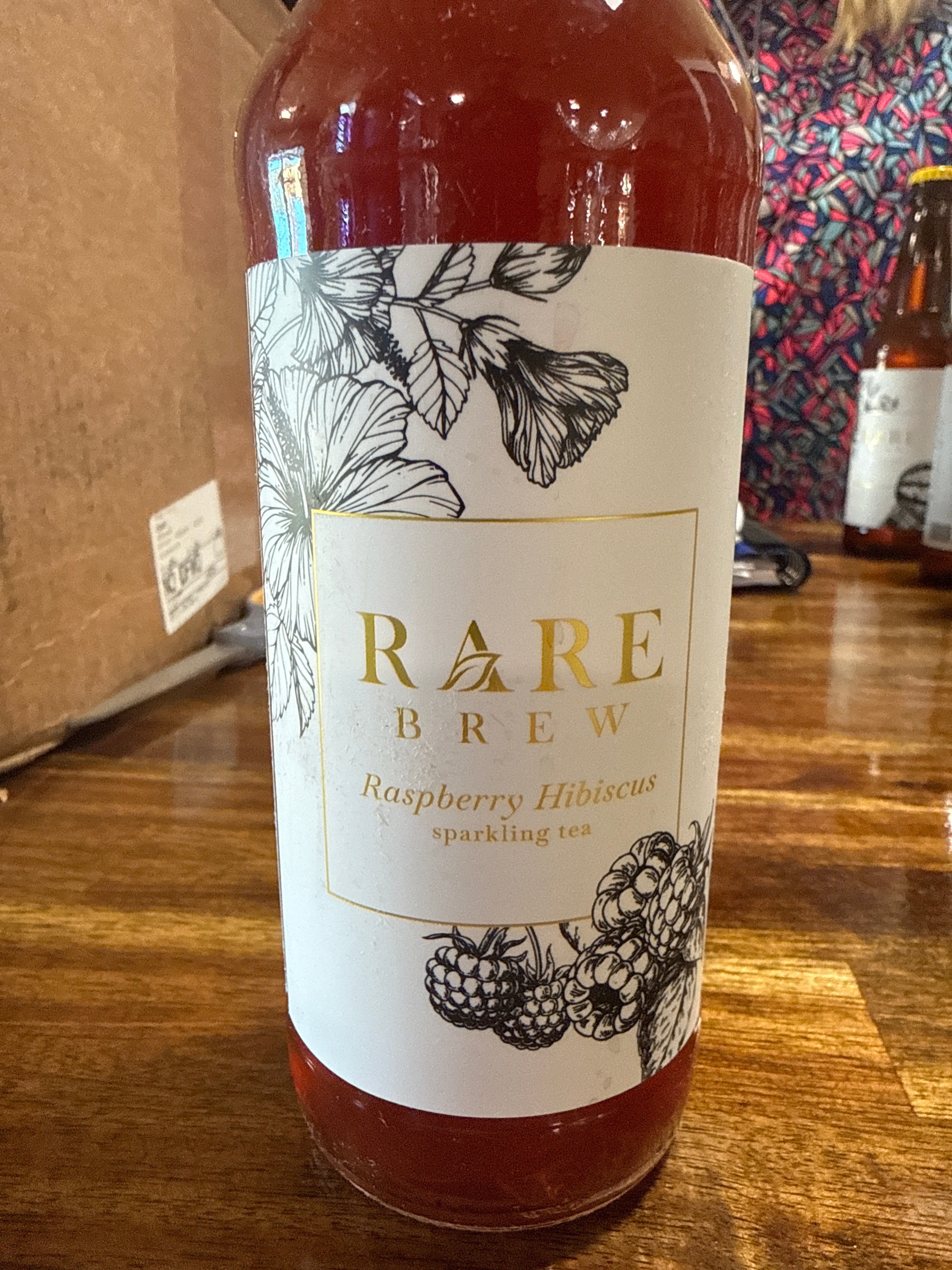 Rare brew, raspberry hibiscus tea