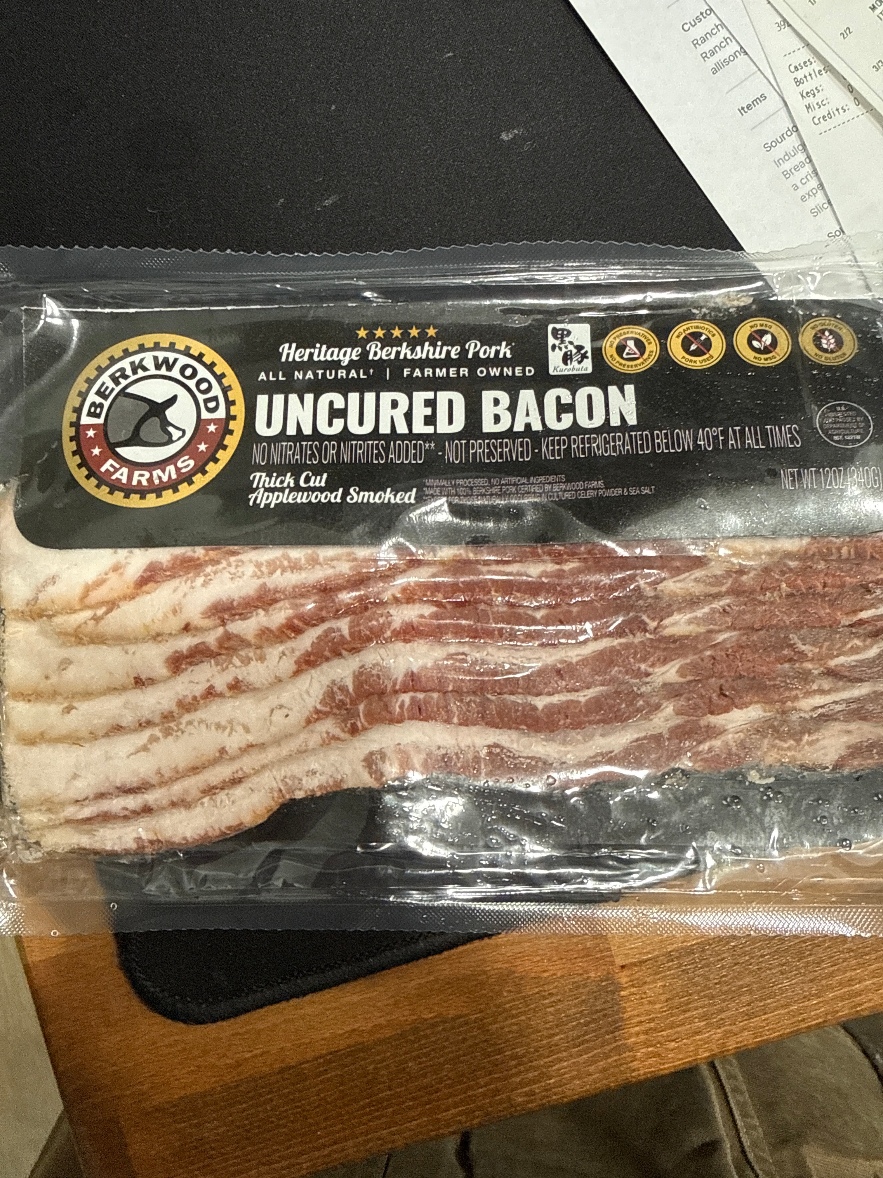 Bellwood, uncured bacon