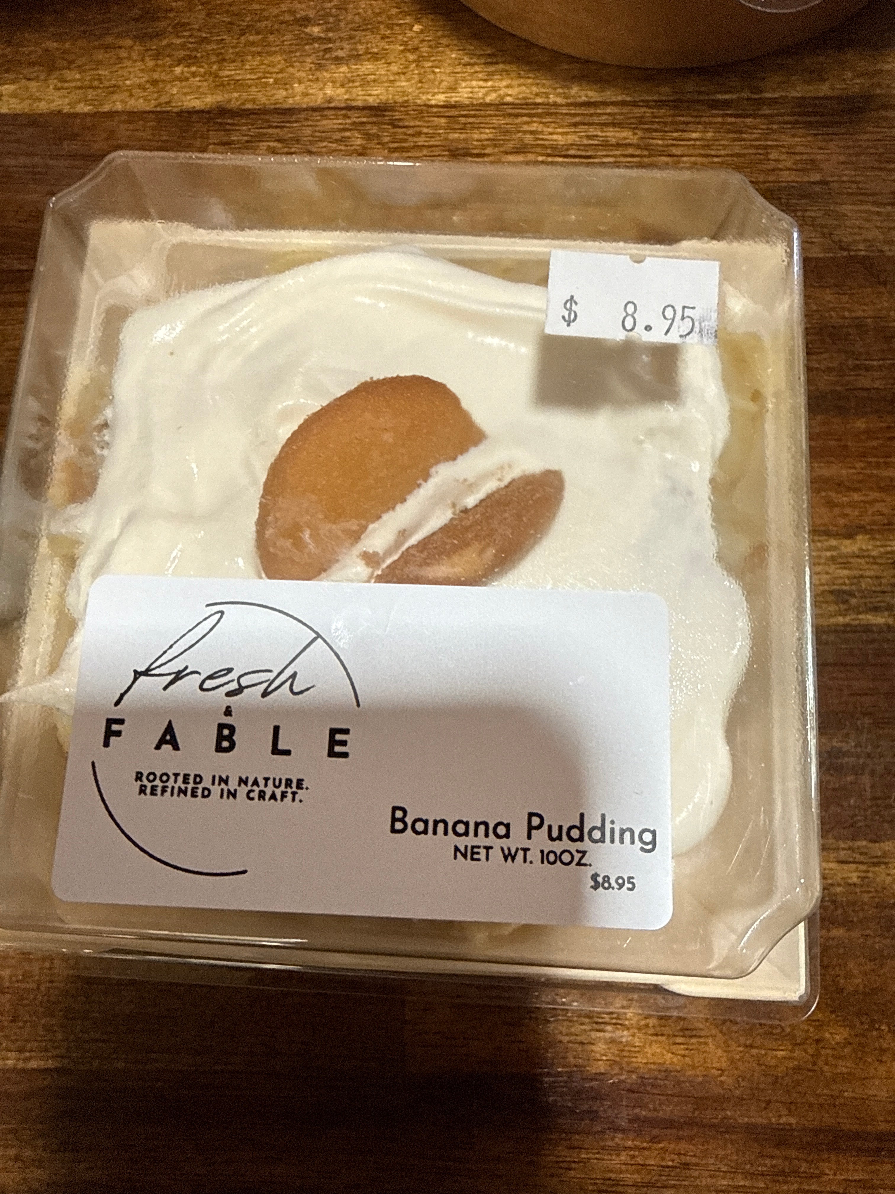 Fresh and fable, banana pudding 10￼