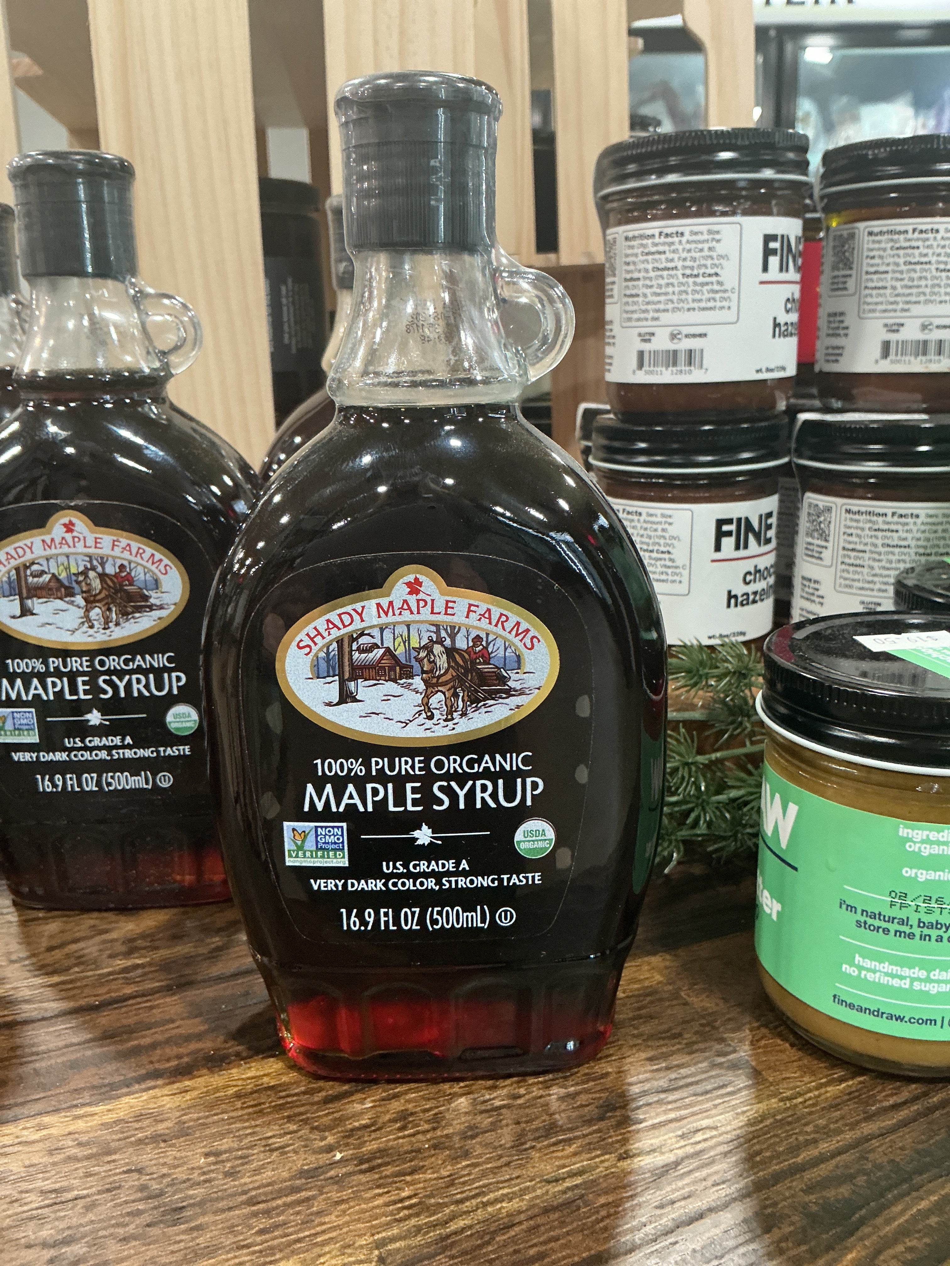 Shady Maple Farms maple syrup very dark color ￼