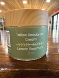 Tallow deodorant, cream