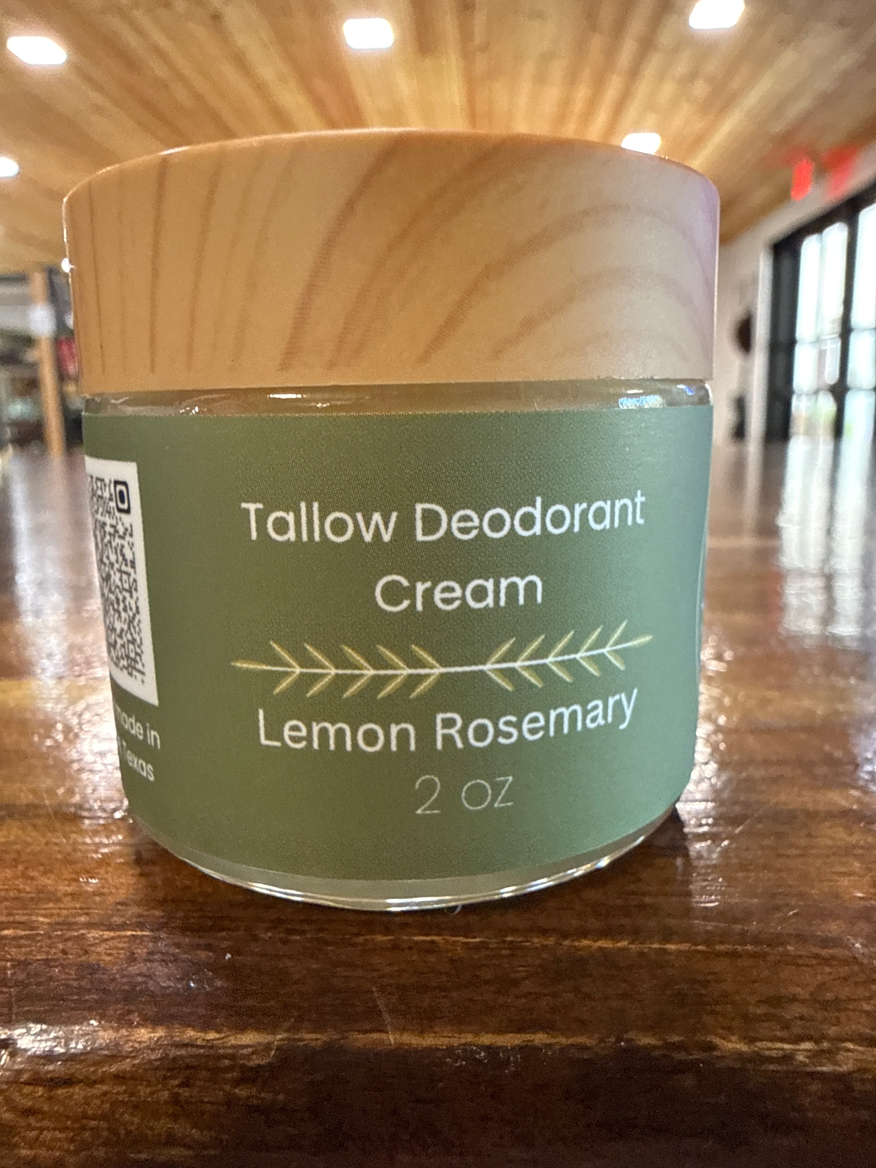 Tallow deodorant, cream