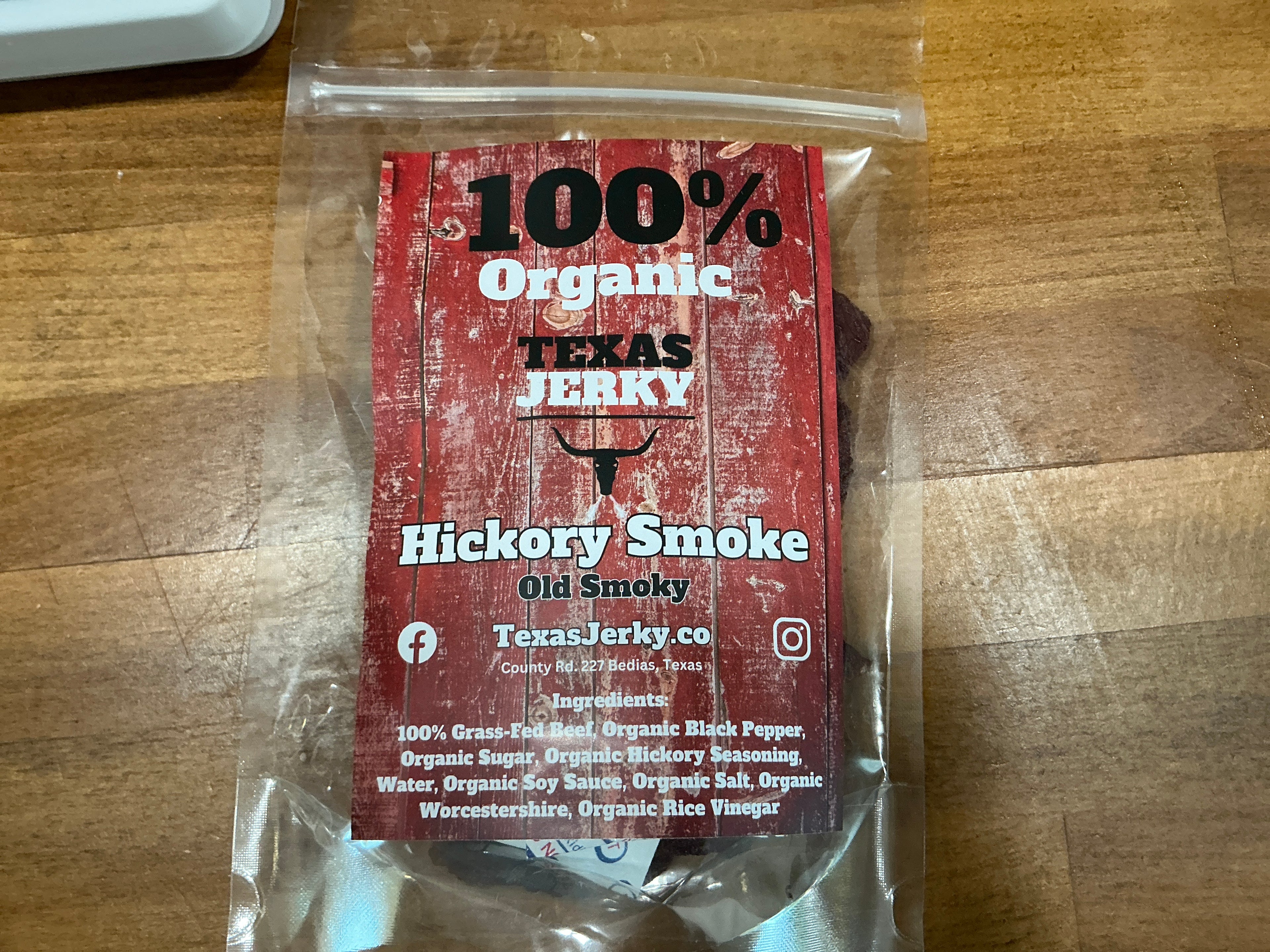Hickory smoke beef jerky