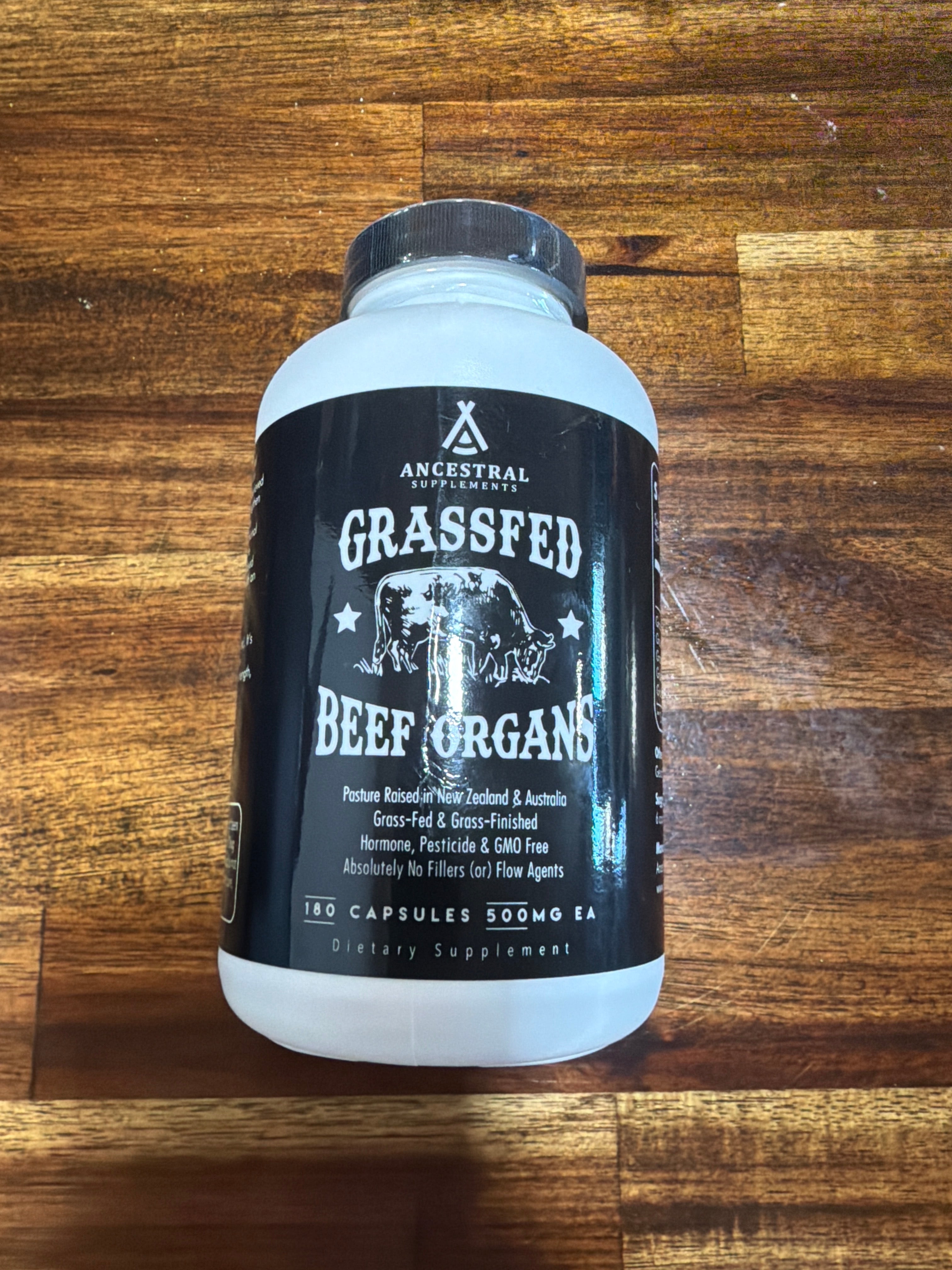ancestral supplements, grass fed beef organs ￼