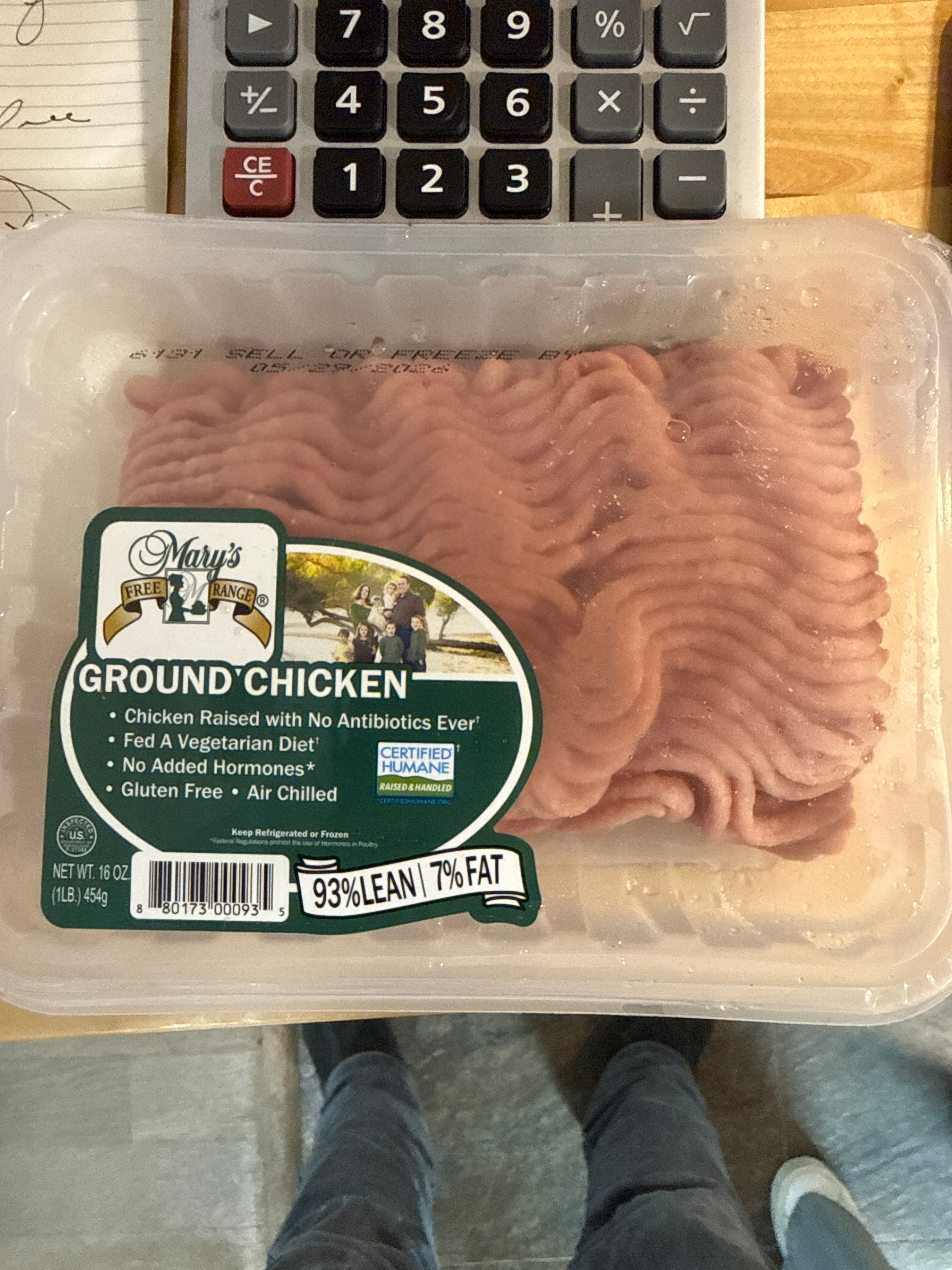 Mary, ground chicken