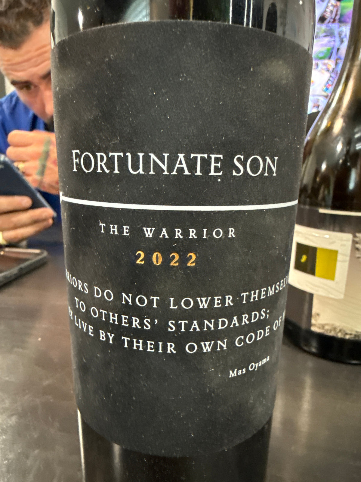 Fortunate son, Warrior.
